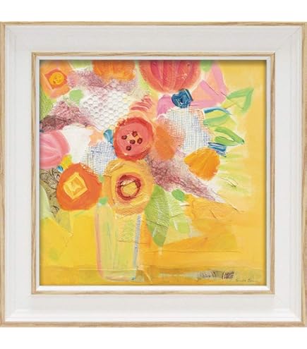 Amazon.co.jp: fuusui8 風水によい絵画 「花瓶の花々」金運